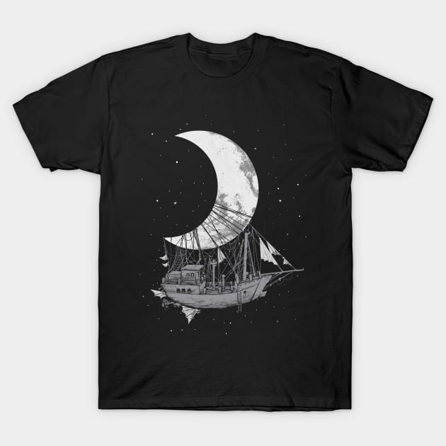 Moon Ship T-Shirt by carbine